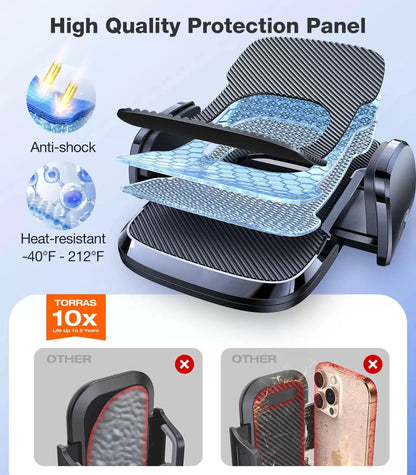 TORRAS Ultra-Durable Phone Holders for Your Car【96+LBS classic, Black [6]