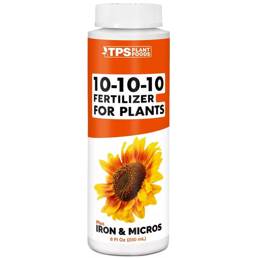 TPS NUTRIENTS Liquid 10-10-10 Fertilizer for Plants, Triple 8 oz (1/2 Pint) [1]