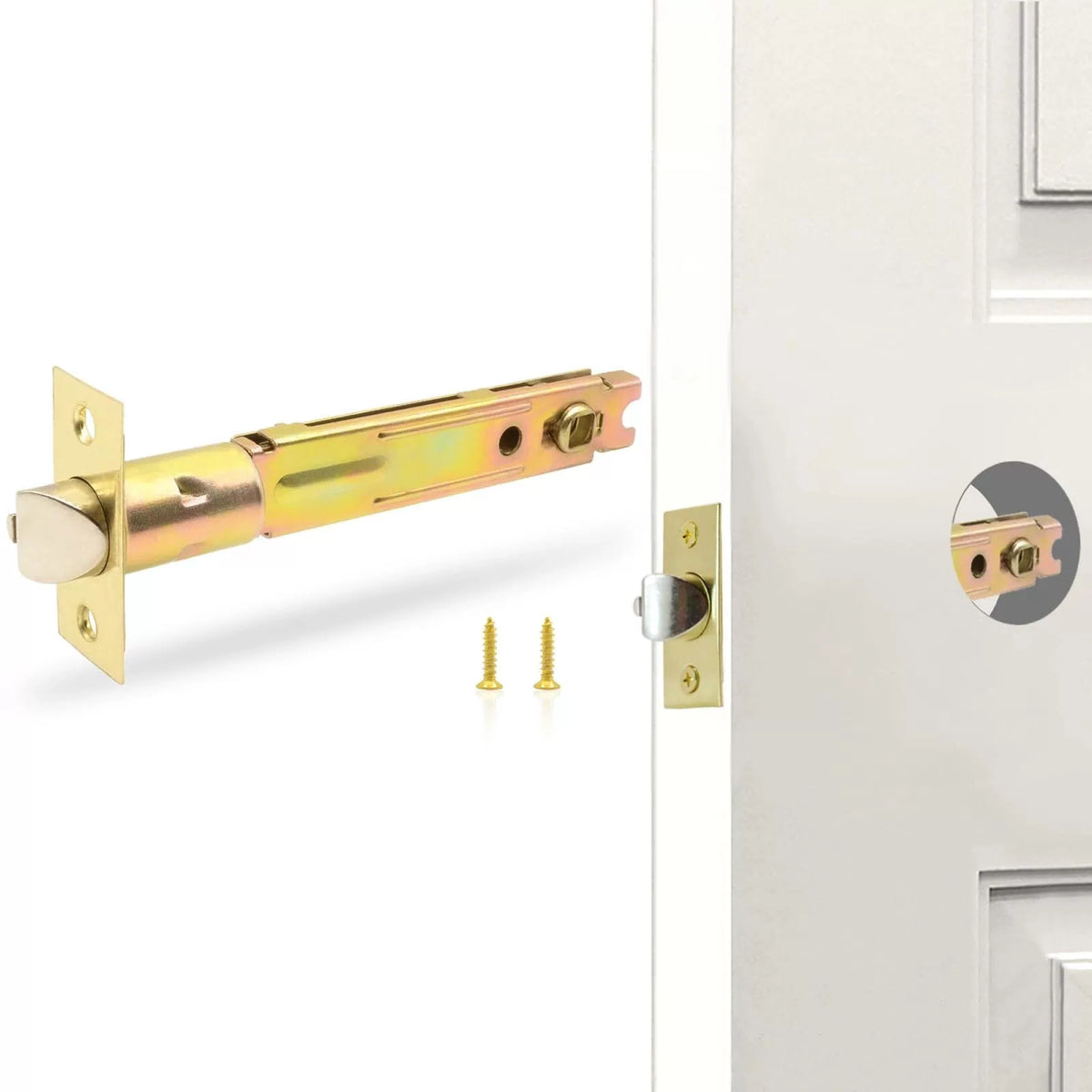 TPard 5-Inch Deadlatch Door Lock Replacement Latch ‎5-inch Backset, 5" [1]