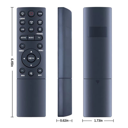 TS8212-NA Remote Control For TCL 4K Alto 8 Plus 2.1.2 Channel Dolby Sound Bar [5]