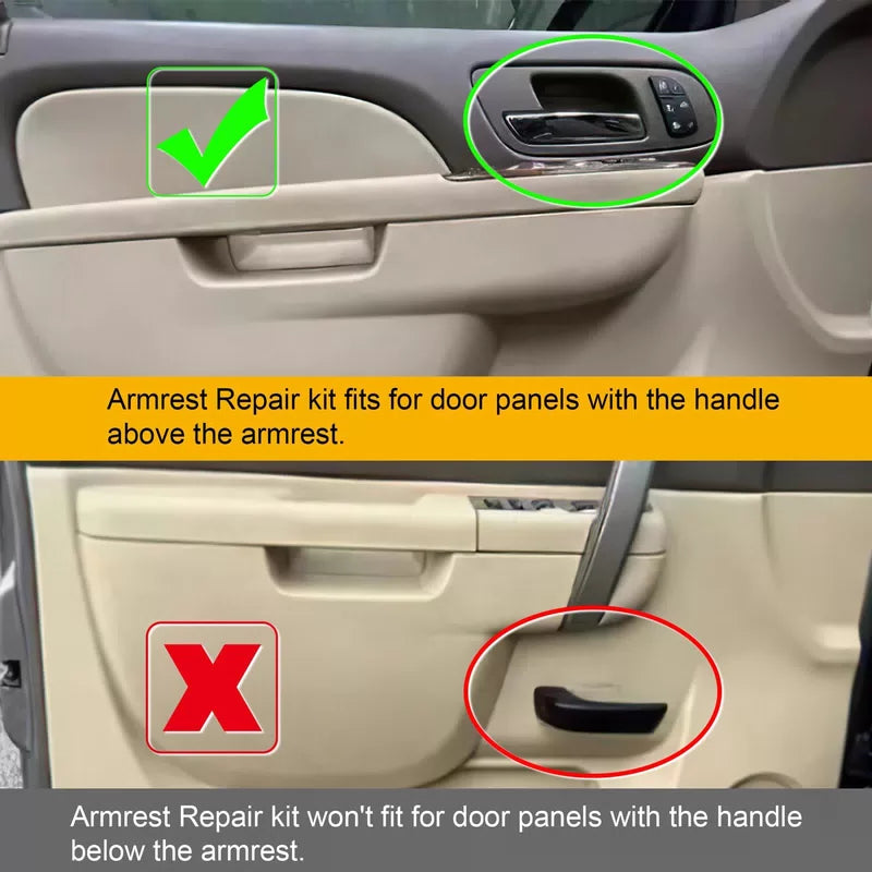 Tan Front Driver-Side Armrest Repair Kit for Chevrolet & GMC [2]