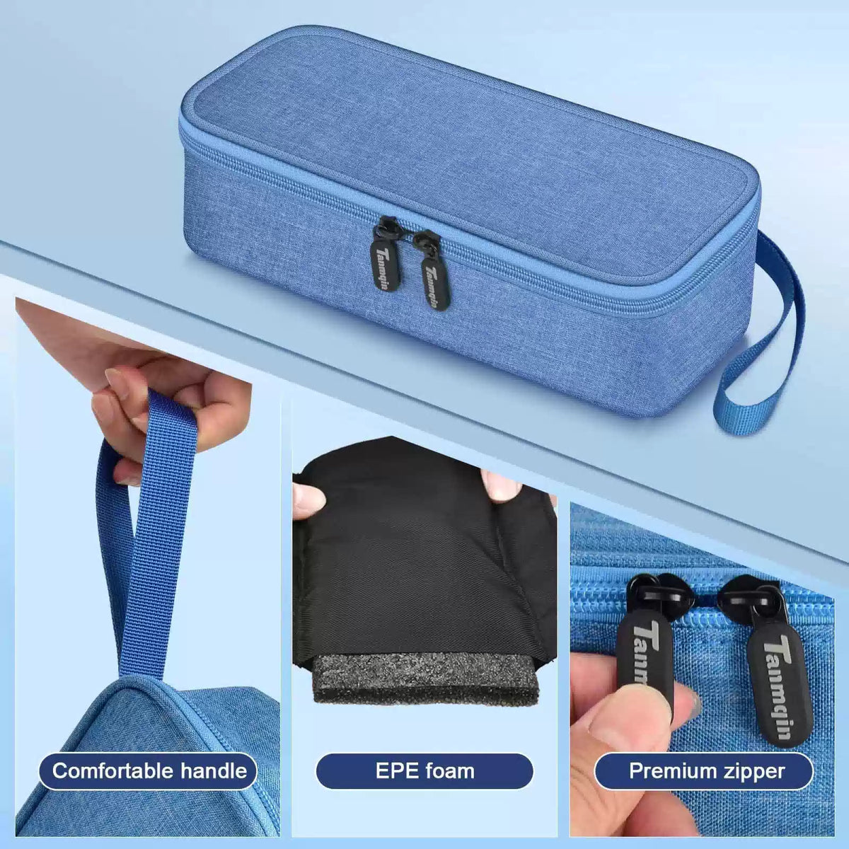 Tanmqin Case Compatible with COSLUS/for Nicwell/for 9.5 x 4 x 2 inches, Blue [3]