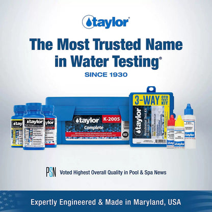 Taylor Technologies K-1001 DPD, 3-in-1 Pool Test Kit for Free Оne Расk [6]