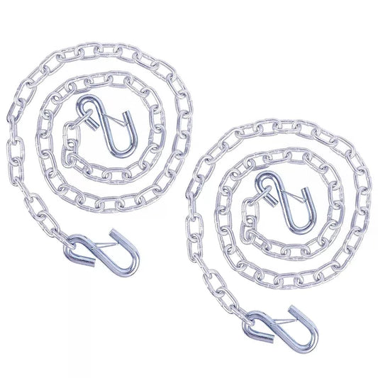 TeukRiGa 3/16" x 48" Grade 30 Steel Boat Trailer Safety Chain x [1]