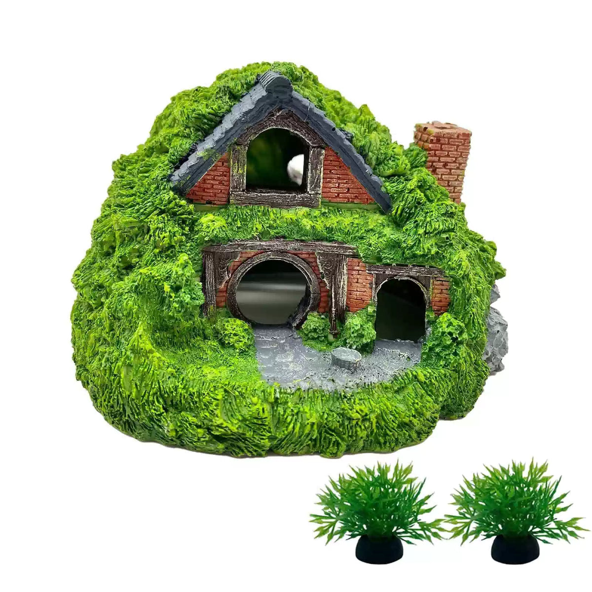 Tfwadmx Fish Tank Hobbit 5.5 x 5.3 x 3.5 inches, Green-5.5 X X Inches [1]