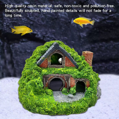 Tfwadmx Fish Tank Hobbit 5.5 x 5.3 x 3.5 inches, Green-5.5 X X Inches [2]