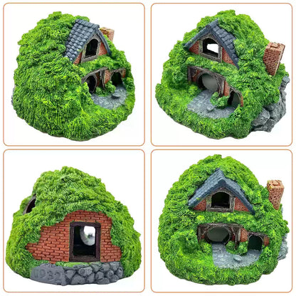 Tfwadmx Fish Tank Hobbit 5.5 x 5.3 x 3.5 inches, Green-5.5 X X Inches [6]