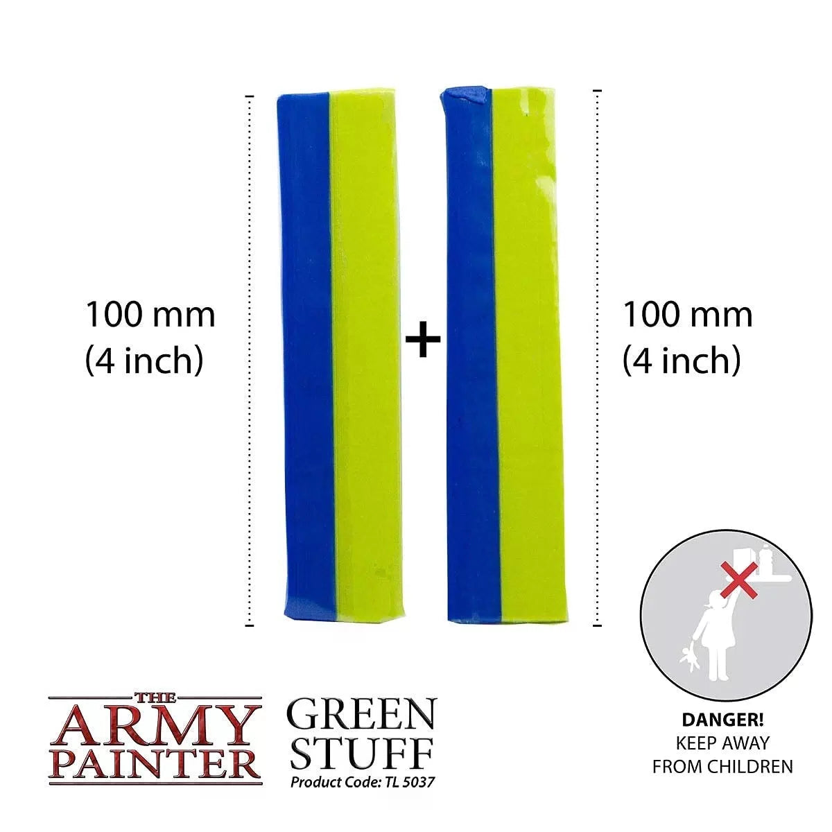 The Army Painter Green Stuff, 2 Part Modelling Clay, x large 18/20, [2]