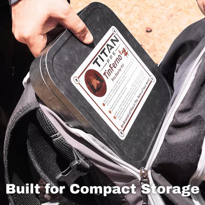 TinFerno Fire Starting Kit – 100pc Starter for Campfires, Large, Black [7]