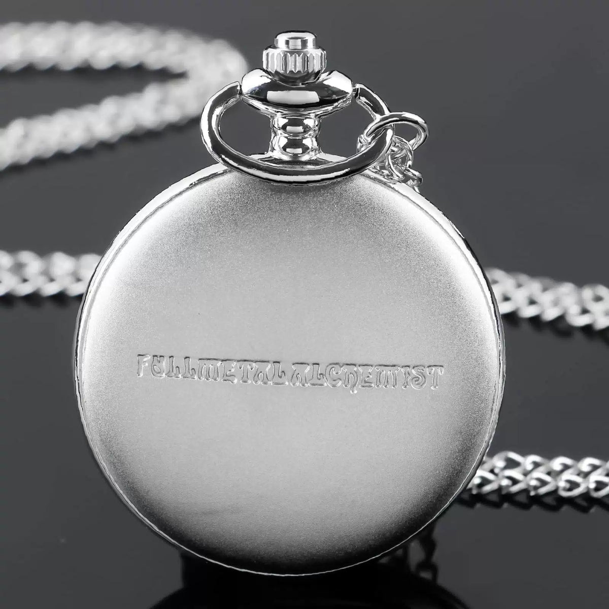 Tiong Pocket Watch with Chain for Cosplay Pendant Accessories & Gifts silver [6]