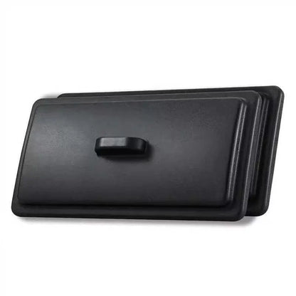 Two-Piece Plastic Mix Hopper Lid Compatible with Vevor Soft One Size, Black [1]
