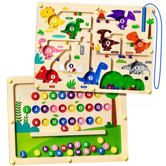 UMEREACT 2 in 1 Magnetic Color and Number Maze One Size, Multicolored [1]