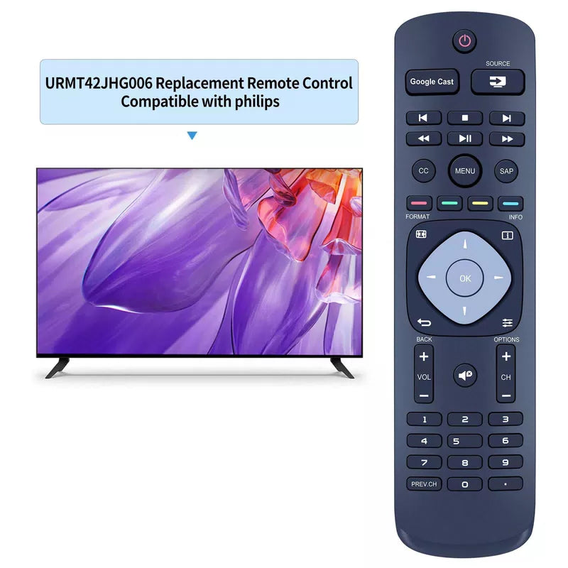 URMT42JHG006 Remote Control For Philips TV 49PFL6921/F7, 55PFL6921/F7 [2]