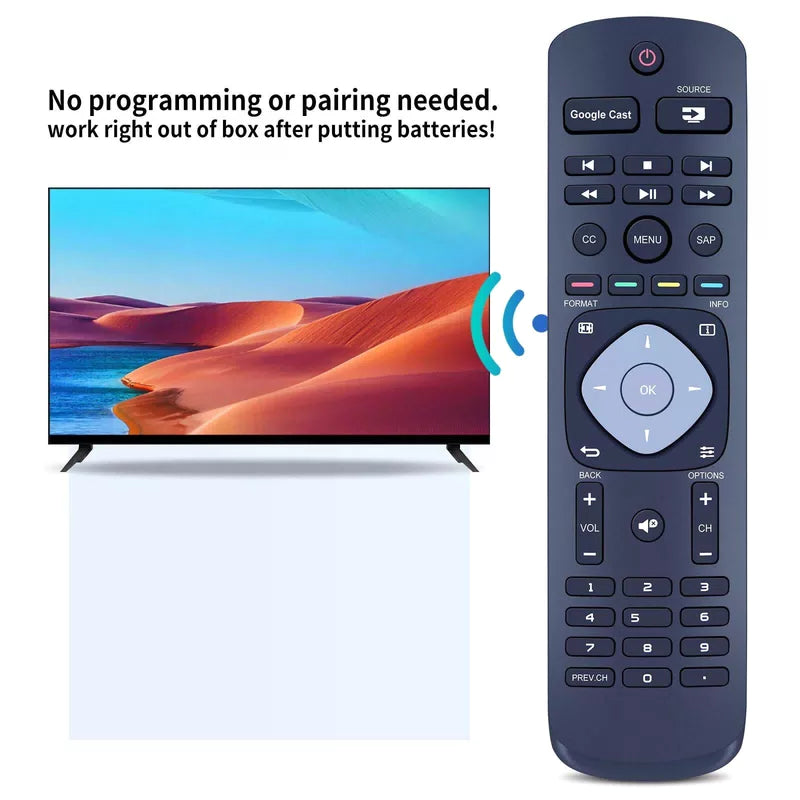 URMT42JHG006 Remote Control For Philips TV 49PFL6921/F7, 55PFL6921/F7 [6]