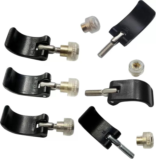 Ultralight Pole clamp with nut Screws & Installation Tool for Trekking Black [1]