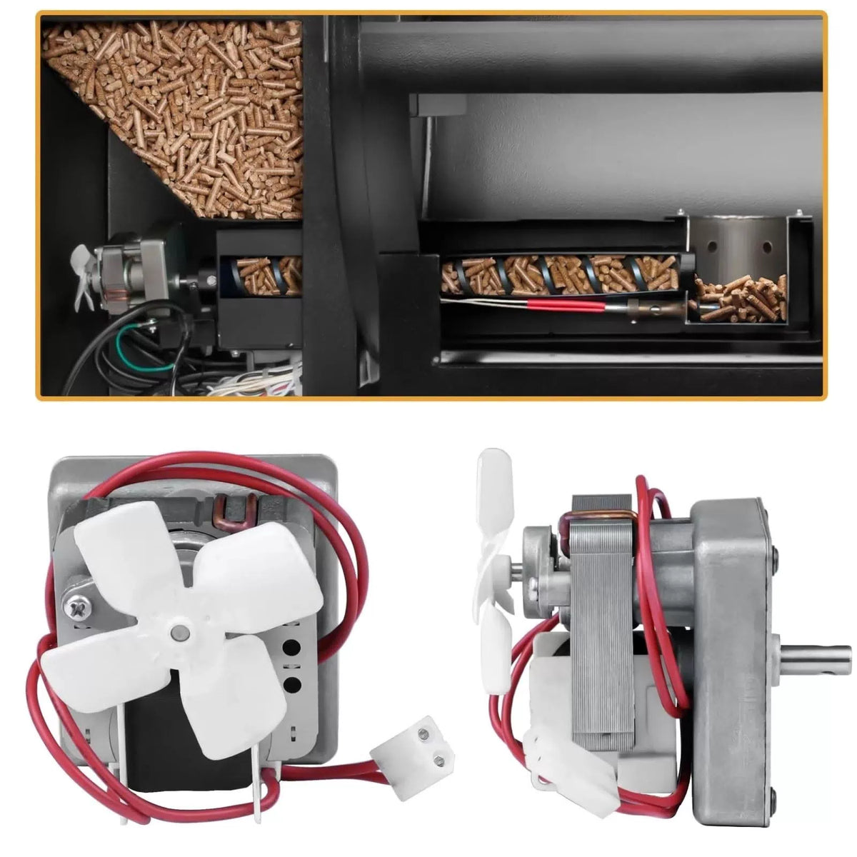 Upgraded 2.0RPM Auger Motor Replacement Parts Compatible with [4]