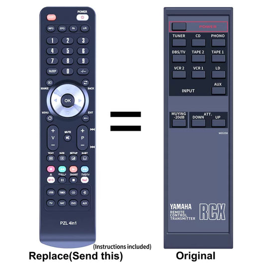 VI05390 Replacement Remote Control For Yamaha AVS700 [1]