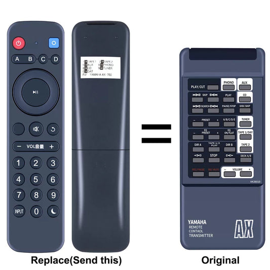 VK38010 Replacement Remote Control For Yamaha AX-1050 AX-550 AX-750 [1]