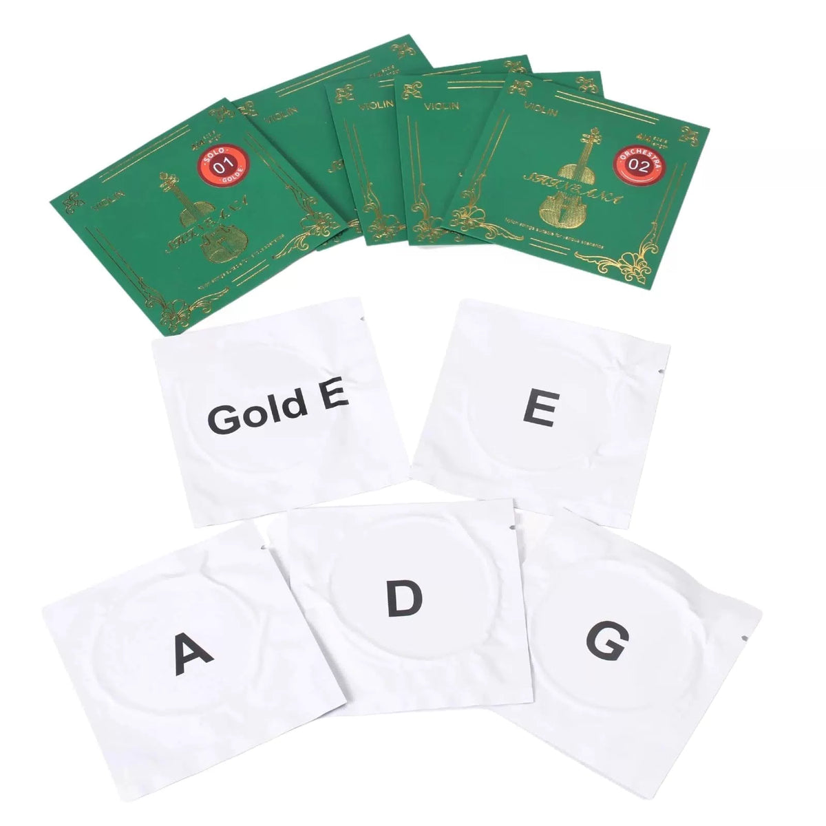 Violin Strings 4/4 Full Set, Silver [9]
