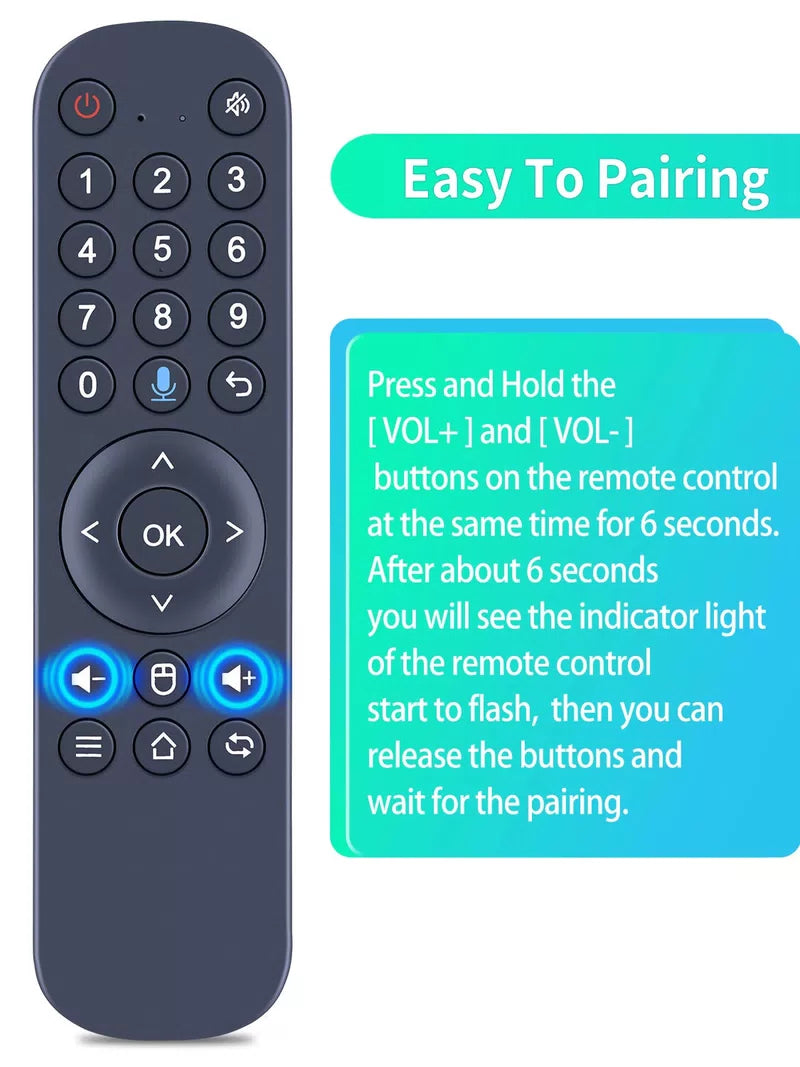 Voice Remote Control For 2025 H8 Brazil TV Box HTV8 [4]