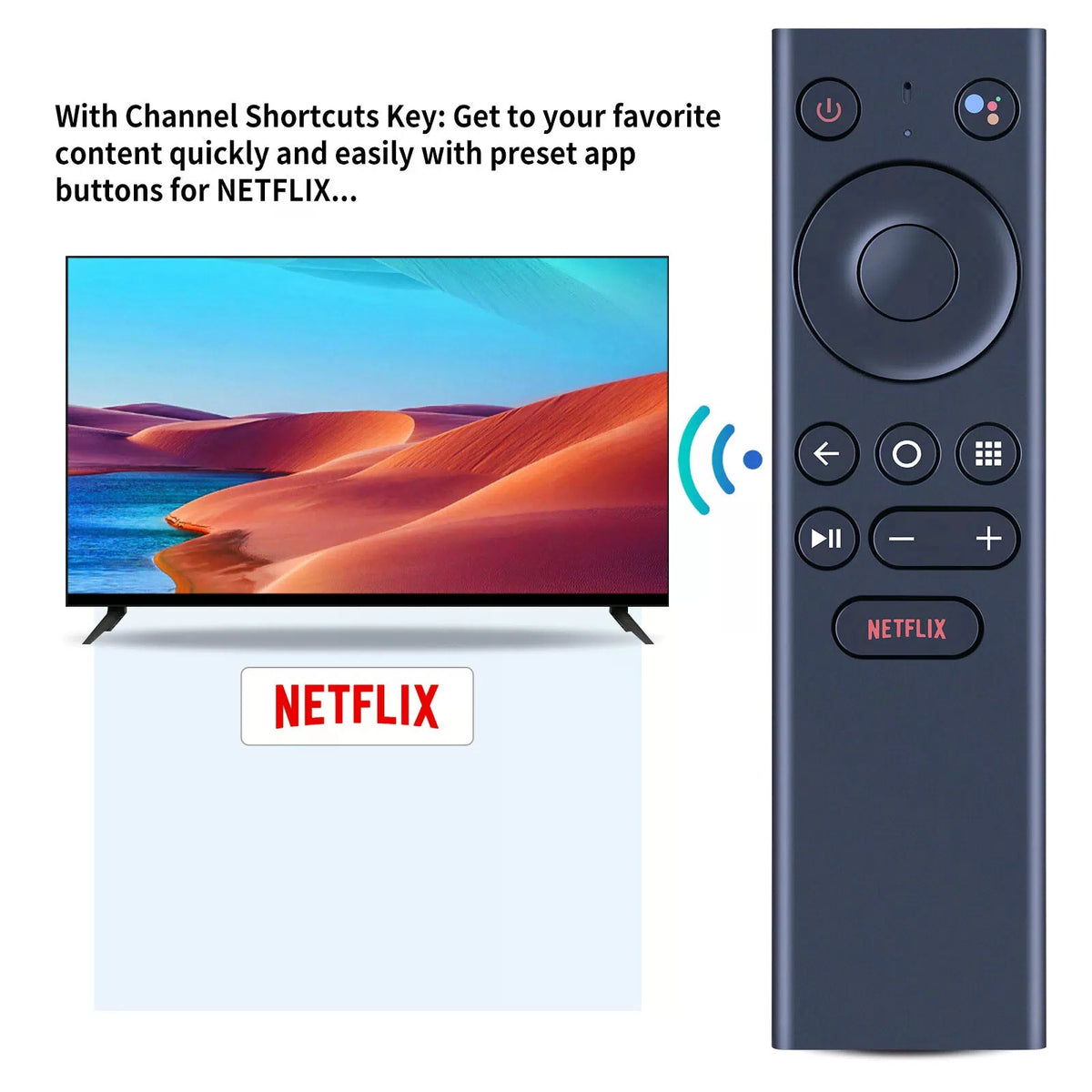 Voice Remote Control For Airtel Xstream Smart TV Stick (7100001949, Black) [5]