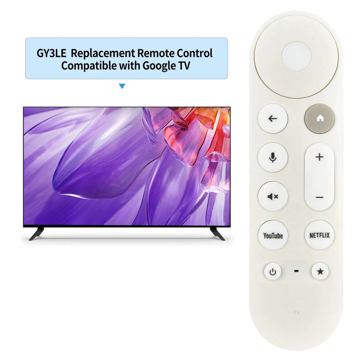 Voice Remote Control For Google TV Streamer 4K GY3LE (NOT for Chromecast TV) [2]