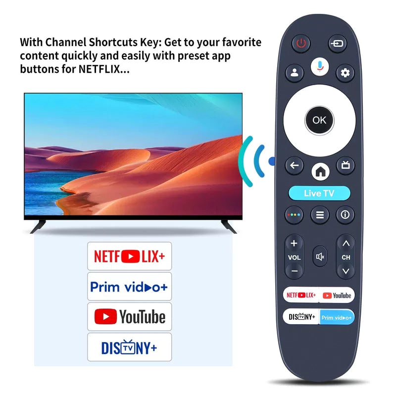Voice Remote Control For KONKA TV UDG58SR680LN for BLAUPUNKT BP550USG9800 [5]