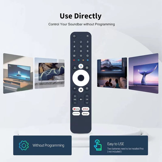 Voice Remote Control For RockTek GX1 Google TV 4K UHD Streaming Player [2]