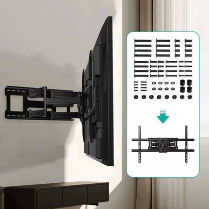 WALI Universal TV Mount Hardware Kit Includes M4 M5 M6 M8, Fit Most up Black [4]