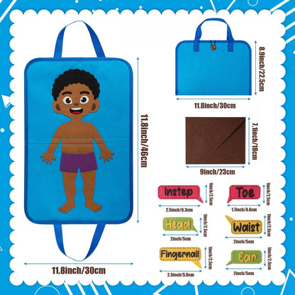 WATINC Body Parts 12 inches by 18 (30.48 cm 45.72 cm), Brown [2]