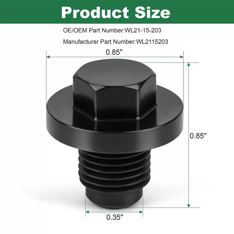WL21-15-203 radiator drain plug for Mazda 6, CX-7 and CX-9 [5]