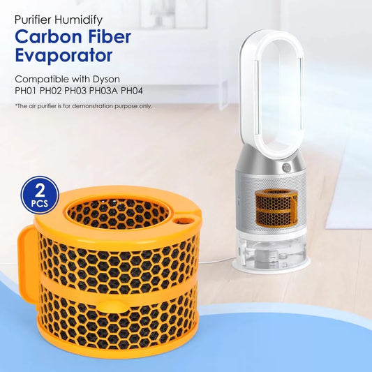 WYWY.Wide 2 Pack Air Purifier Carbon Fiber Evaporator Two Packs, Orange [1]