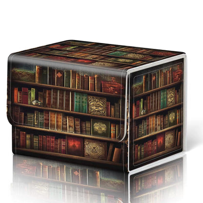 WZCJDHMJ Card Deck Box for MTG Cards 1 X Box, Vintage Bookshelf [1]