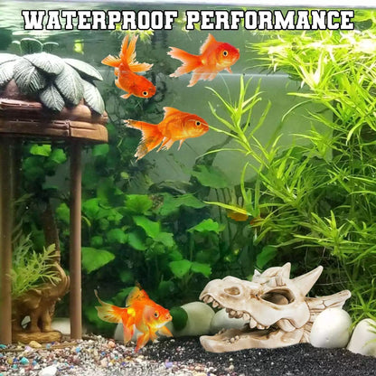 Warmtree Dragon Skull Animal Skulls Mini Dinosaur Aquarium White [3]