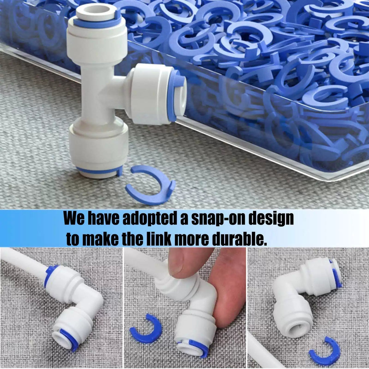 Water Line Kit, Lifevant 1/4” O.D. Tubing 32.8FT for 32.80 feet, White [5]