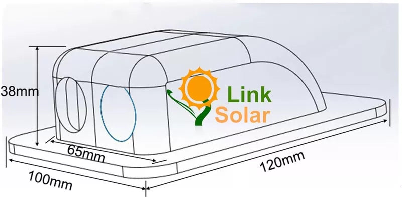 Weatherproof ABS Solar Double Cable Entry Gland 2mm² to 6mm², White [4]