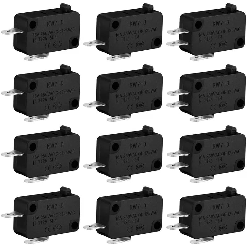 Weewooday 18 Pcs Microwave Door Switch Replacement Kit 16a 125/250v, as shown [1]