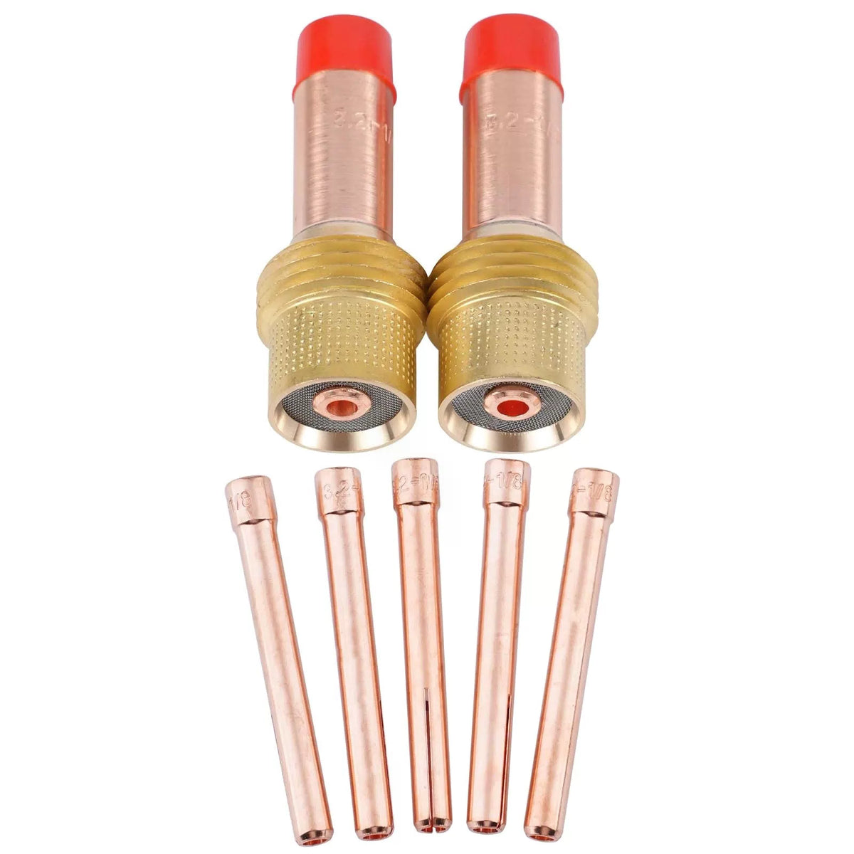 Welding Knight TIG Gas Lens Collet Body 45V27 & 10N25 (1/8") 7-pk [1]