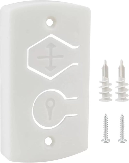 White Two Button Cover Plate, Opener Wall Control for Wayne [1]