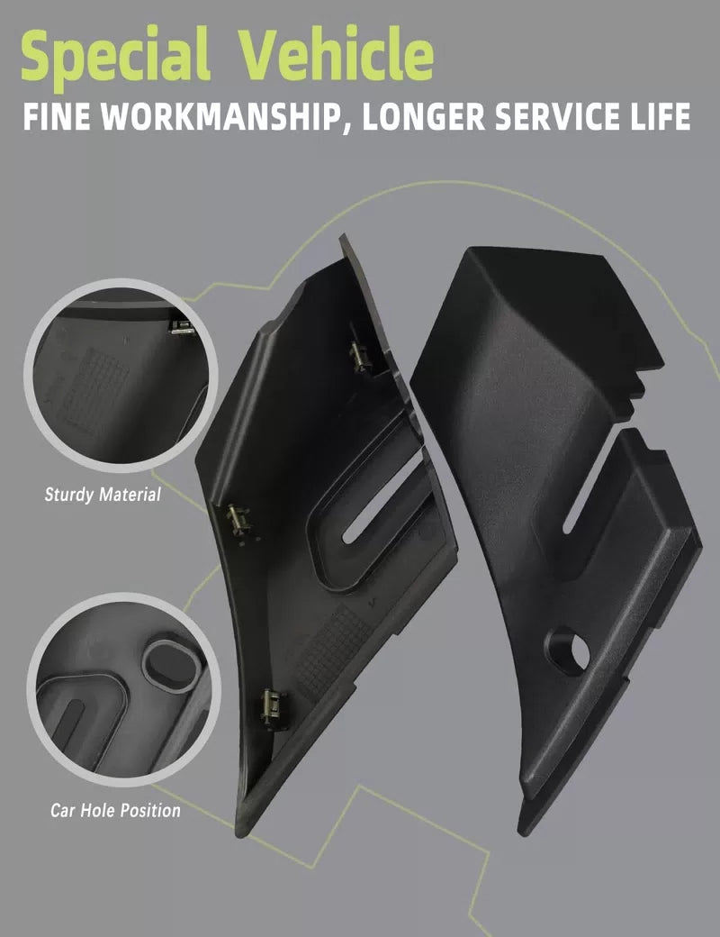 Windshield Wiper Cowl End Panel Compatible with Chevy Silverado [3]