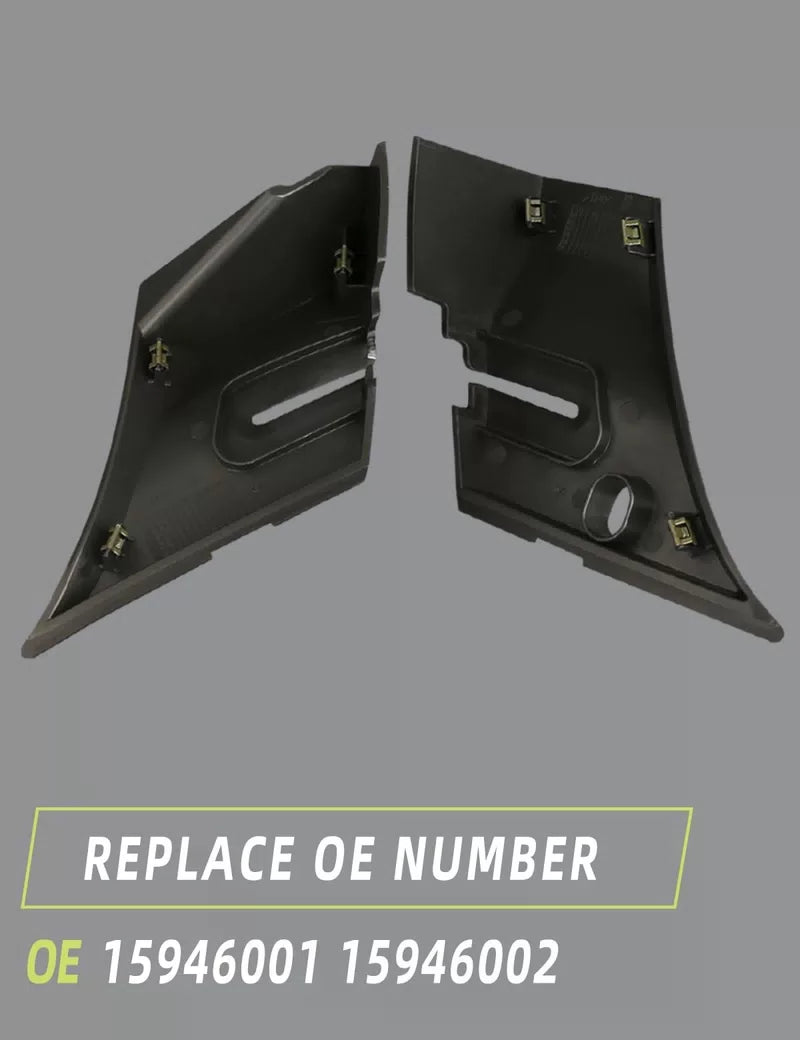 Windshield Wiper Cowl End Panel Compatible with Chevy Silverado [7]