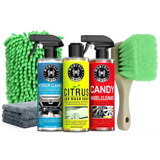 Wontolf Complete Car Wash Cleaning Kit, Interior 2.29 Fl Oz (Pack of 7) [1]