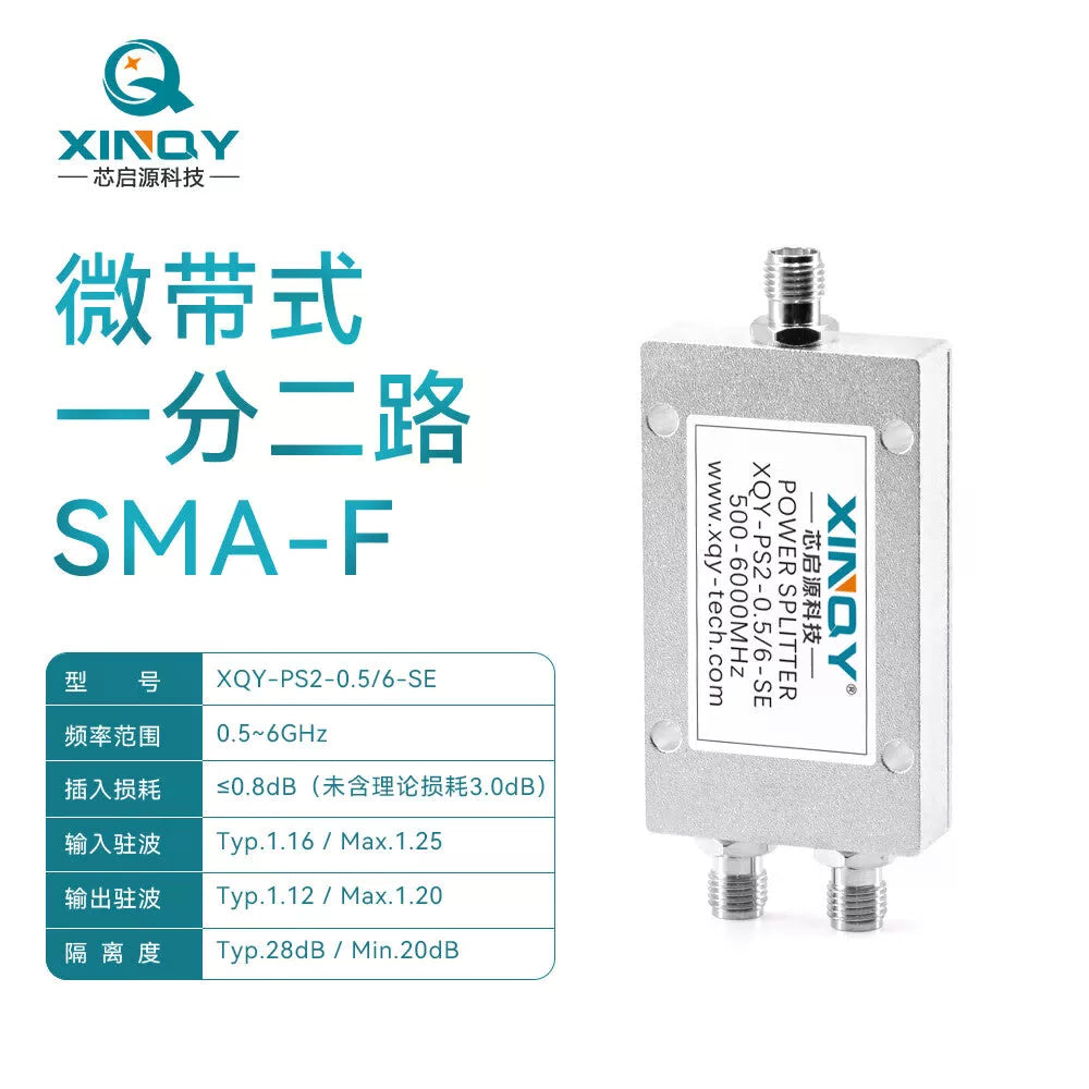 XINQY 0.5-6G Microstrip Power Divider, 1 to 4, 500-6000MHz Power Divider, WIFI 2.4/5.8G, PS2-0.5/6-SE [1]