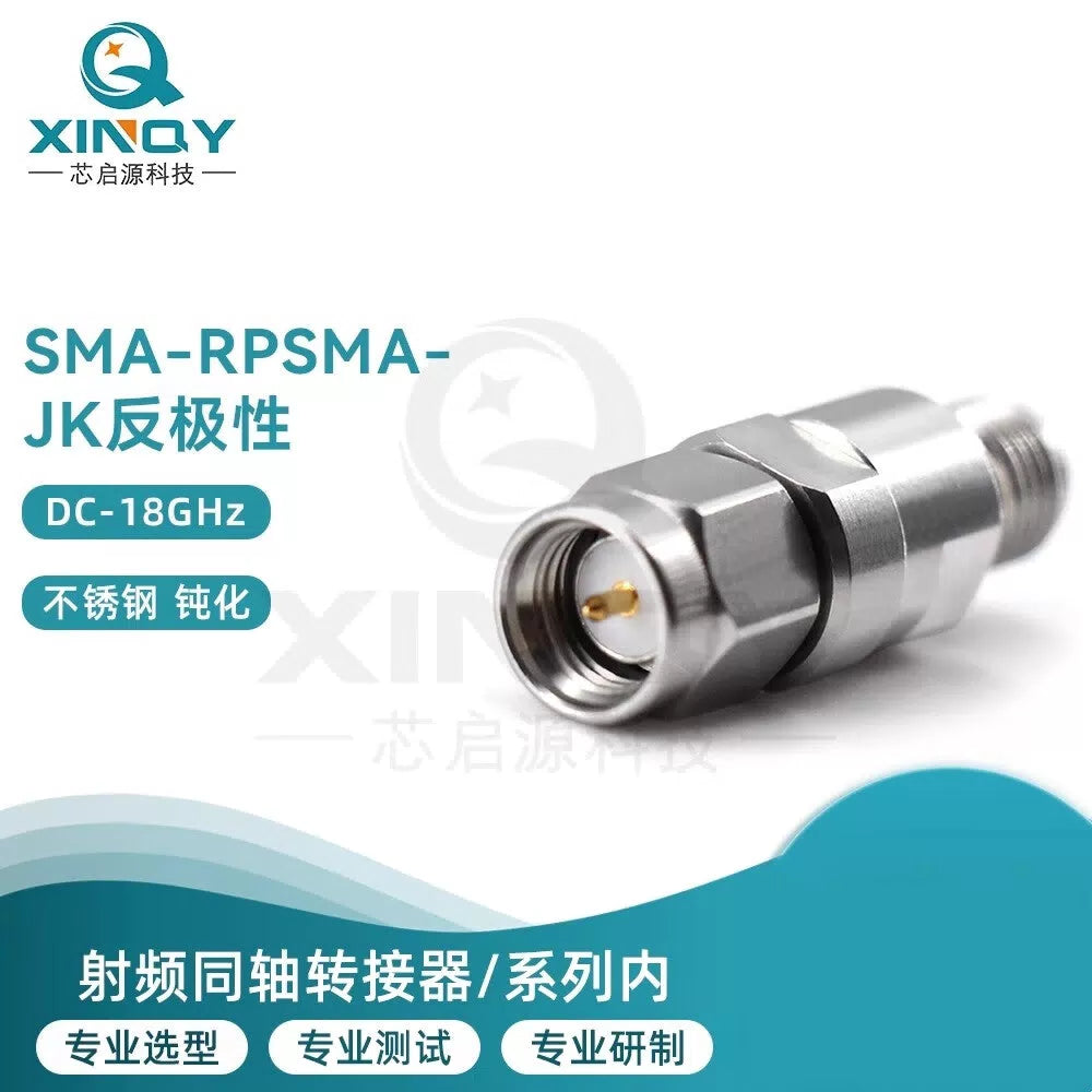 XINQY 18G Coaxial Adapter, SMA Male to Female, Reverse Polarity Adapter, External Thread to Internal Thread, SMA-JK, Internal Thread to External Thread to Internal Thread [2]