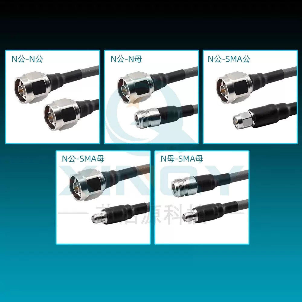 XINQY 18G Phase-Stable RF Cable, N/SMA Low-Loss Test Cable Assembly, Replacement for UFB205A Coaxial Cable, N Female to SMA Female; 0.3m [3]
