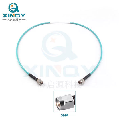 XINQY 18G Ultra-Flexible Low-Loss Cable Assembly, SMA RF Connector, Equipment Test Interconnect Feeder, SMA Male Connector - SMA Male Elbow; 0.5m [5]