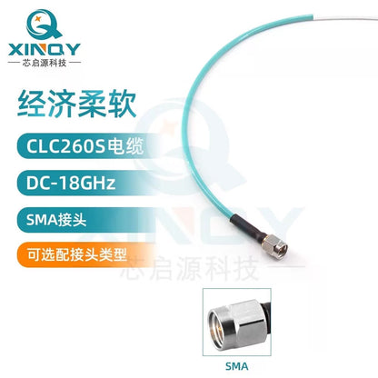 XINQY 18G Ultra-Flexible Low-Loss Cable Assembly, SMA RF Connector, Equipment Test Interconnect Feeder, SMA Male-SMA Male; 0.5m [2]