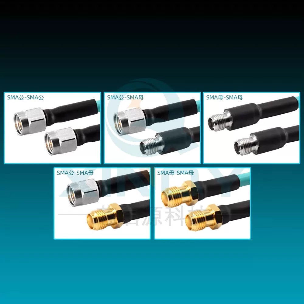 XINQY 18G Ultra-Flexible Low-Loss Cable Assembly, SMA RF Connector, Equipment Test Interconnect Feeder, SMA Male to SMA Female; 2m [3]