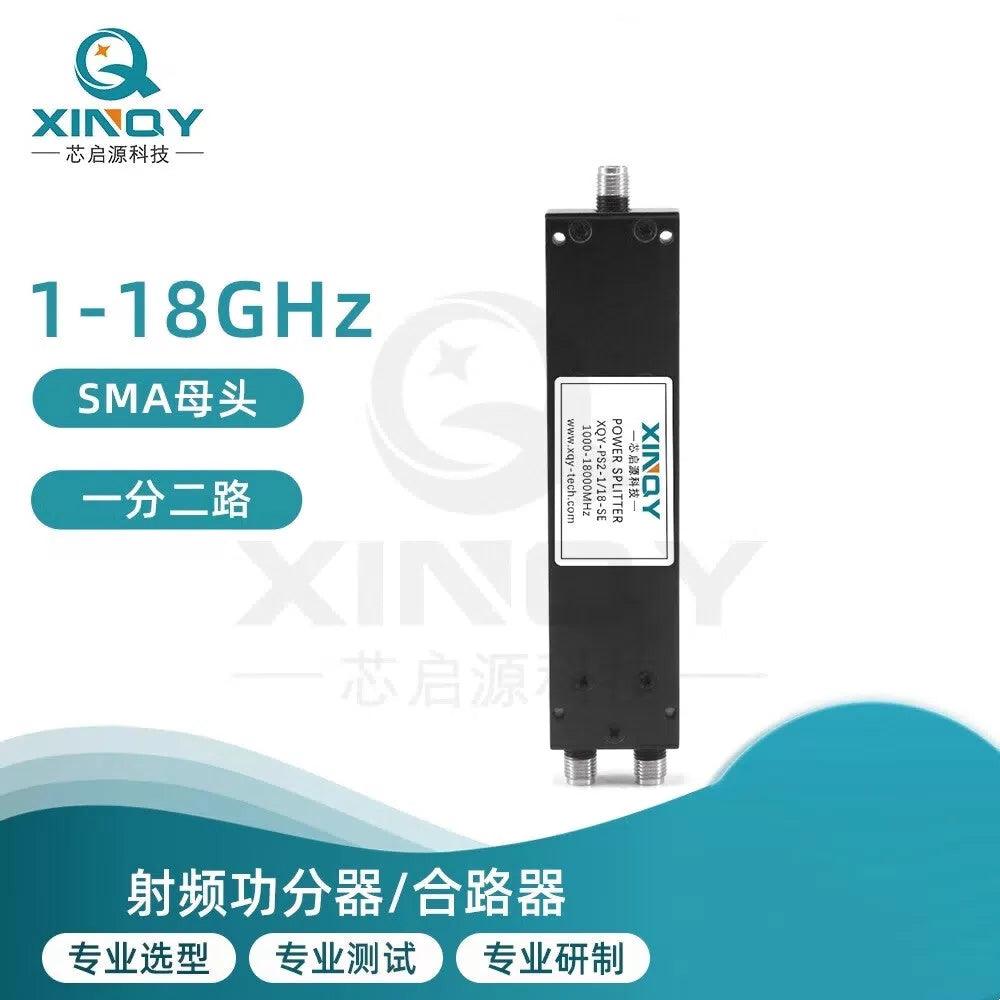 XINQY 1/18G RF Microstrip Power Divider, 1-to-2 SMA Female Connector, 18000MHz Power Divider Combiner, 0.5-18GHz [2]