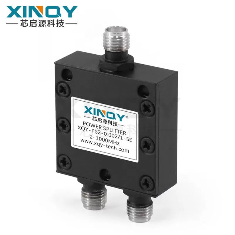 XINQY 1-to-2 Power Divider, Low-Frequency Clock Line Shortwave Signal Divider, SMA Female, 0.005G-1G (5MHz-1000MHz) [5]